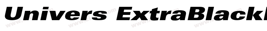 Univers ExtraBlackEx字体转换